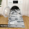 thumbnail image 2 of YUSAZENS 5 x 7 Modern Geometric Abstract Area Rug, Farmhouse Soft Foldable Accent Rug for Dorm, Playroom, Apartment, Non-Slip Carpet for Living Room Gray, 2 of 6