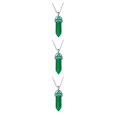 thumbnail image 2 of QualitChoice Hexagon Column Charm Exquisite Women Men Making Findings Handmade Anniversary Hanging Pendants Colorful Crystal Green 3Set, 2 of 6
