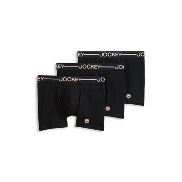Jockey Boxeur-Brief Extensible en Coton Biologique pour Hommes 4 Po - Lot de 3