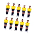 thumbnail image 2 of jinwen 10 Pieces Foosball Men Set Soccer Table Mini Doll Table Football Men Yellow Dark Blue, 2 of 9