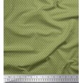 thumbnail image 1 of Soimoi Moss Georgette Fabric Plus Sign Small Printed Fabric 1 Yard 42 Inch Wide, 1 of 3