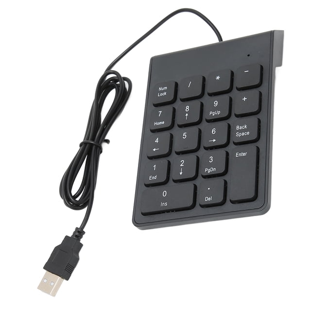 Clavier Numérique, Pavé Numérique Prêt à l'Emploi Silencieux pour PC pour Ordinateurs Portables pour Ordinateur de Bureau