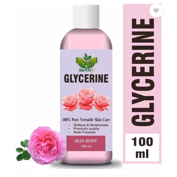 Sunfly 100% Pure & Natural Glycerine for Beauty and Skin Care Face Wash Pack of 2 (Each 100 ml)