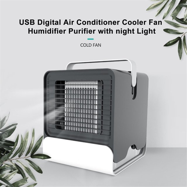 Mini Anion Air Conditioning Fan Desktop Cooler Office Refrigeration Mini Air Conditioner Cool Cooling Fan For Bedroom Home