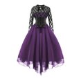 thumbnail image 1 of Ketyyh-chn99 Robes pour Femmes Robe d'Été Robe Extensible Robe Droite Unie pour Vacances Robe à Enfiler Robe de Plage Violet,2TG, 1 of 2