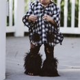 thumbnail image 4 of Faithtur Girl's Faux Fur Leg Warmers Solid Color Soft Cozy Fuzzy Boot Cuff Cover Party Costumes, 4 of 9