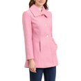 thumbnail image 4 of INSPIRE CHIC Manteau d'Hiver à Col Rabattu pour Femmes avec Poches P Rose, 4 of 8
