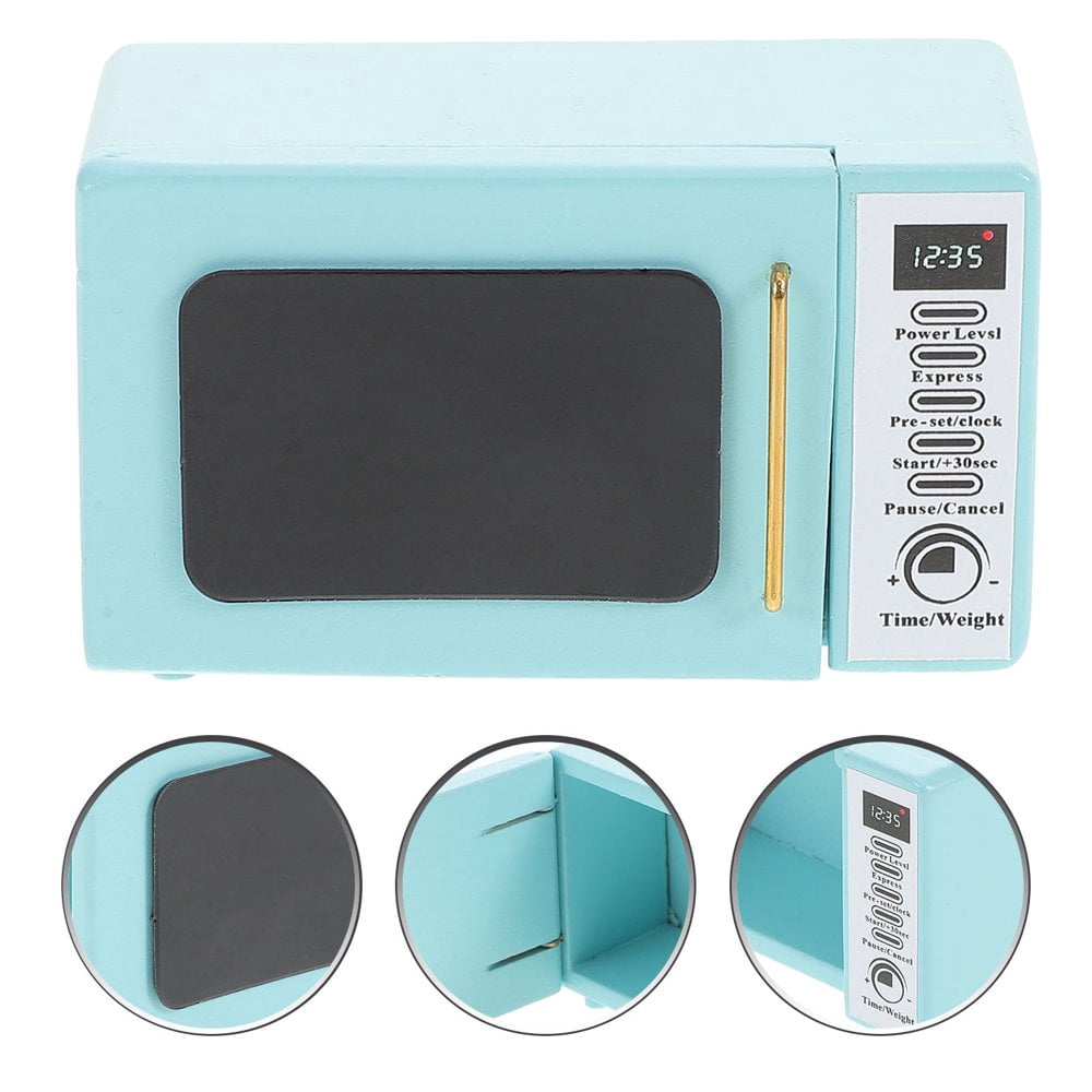 LEEYNEER Miniature Appliance Microwave Oven Sky Blue  Collectors 1Set