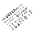 thumbnail image 3 of Loewten Perles de Dreadlocks Perles de Dreadlocks Alliage Exquise Cheveux Tube Perles Bobines de Cheveux Ensemble avec Dreadlock Outil de Verrouillage, 3 of 8