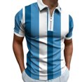 thumbnail image 2 of EGNMCR T-Shirts pour Homme Mode Personnalité Chemise Décontractée Coupe Ajustée à Manches Courtes Imprimée Col Rabattu Blouse & Chemise Cadeaux pour Hommes, 2 of 5