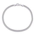 thumbnail image 1 of Miabella Sterling Silver Curb Chain Anklet, 1 of 3