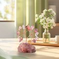 thumbnail image 3 of EGNMCR Room Decor, Home Decor Natural Colorful Crystal Stone Crushed Stone Wealth Tree Handwoven Amethyst Base Money Tree Home Decoration Crystal Money Treese, 3 of 6