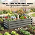 thumbnail image 4 of Outsunny 4' x 2' x 1' Raised Garden Bed, Galvanized Planter Box Light Grey, 4 of 10