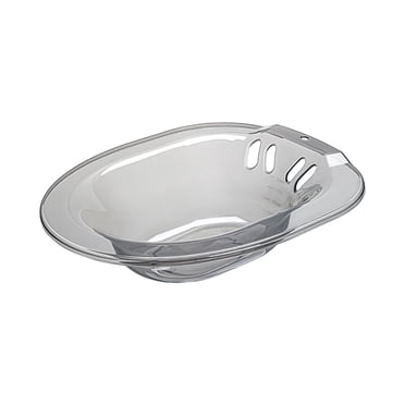 Bain d'Assise Pliant pour Siège de Toilette, avec Bidet 2000 ml, Accroupi, Suspendable, Gris