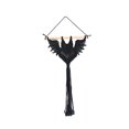 thumbnail image 4 of Macrame Wall Hanging Tapestry Halloween Pattern Handmade for Farmhouse Black 30x50cm, 4 of 9
