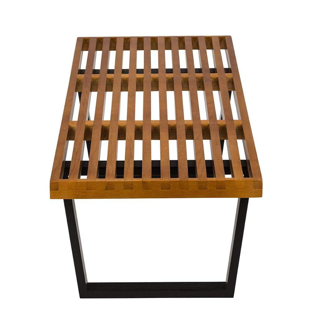 Banc Percy en naturel, banc naturel, banc en bois manufacturé, banc de ligne naturelle, banc en bois naturel, banc de patio, banc d'entrée 60"