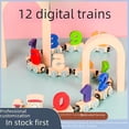 thumbnail image 4 of Personalized Wooden Magnetic Number & Letter Train Set - 12-Piece Educational Puzzle Blocks for 4-6 Years Old Kids, Customizable Design, Versatile Play, Enhances Cognitive Skills, Durable Safe Wood, 4 of 6
