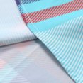 thumbnail image 4 of Weiqiqre T Shirts for Men Color Block Striped Print Short Sleeve Button Up Casual Shirt, 4 of 7