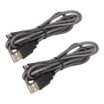 thumbnail image 2 of 3DS Charger Cable, PVC 2Pcs 3DS Host Charging Cable Prevent Loss 5ft Universal  For New 2DSXL For New 3DS For 3DS, 2 of 8