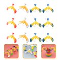 thumbnail image 3 of EIMELI 12pcs Balance Bird Gravity Bird Eagle Toys Children Physical Science Toy Gift, 3 of 7