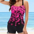 thumbnail image 4 of Maillots de Bain Grande Taille pour Femmes 2 Pcs Tankini Robe de Bain avec Shorts Taille Basse, 4 of 7