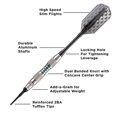thumbnail image 3 of Viper Bobcat Nickel Plated Adjustable Soft Tip Darts w/ Green Rings, 16-19 Grams, 3 of 5
