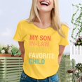 thumbnail image 2 of JIRNDf Hauts pour Femmes Été T-Shirts Tendance Manches Courtes Col Rond Ample Confortable Doux Décontracté Basique Mignon T-Shirts Graphiques pour Femmes Chemises Jaune m, 2 of 5