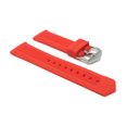 thumbnail image 2 of 26mm Silicone Watch Bands - Soft Rubber Replacement Watch Straps - Smooth and Ribbed - Waterproof - Stainless Steel Buckle - Many Colors, 2 of 8