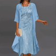 thumbnail image 2 of 2025 Robe Longue d'Été Décontractée pour Femmes, Élégante Robe en Mousseline Imprimée, Robes Maxi pour Femmes pour l'Été, Deux Pièces, 2 of 7