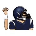thumbnail image 1 of TopLLC Football Quarterback Wiper Stickers Car Windshield Wiper Stickers Car Car Stickers, 1 of 8