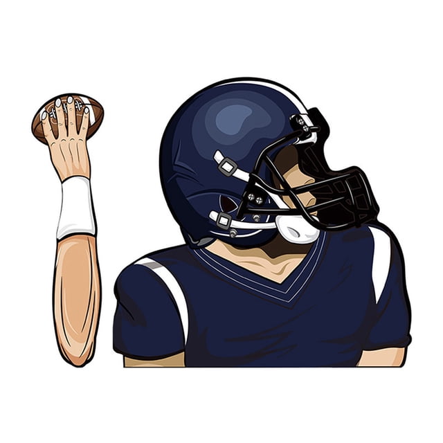 TopLLC Football Quarterback Wiper Stickers Car Windshield Wiper Stickers Car Car Stickers