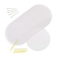 thumbnail image 2 of Feuilles Rondes en Toile Plastique pour Broderie, Point de Croix, Point d'Aiguille 77 mm, 2 of 9
