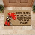 thumbnail image 2 of fheaev Tapis de Porte Poulet, Tapis de Sol Anglais Épais Antidérapant, Tapis d'Entrée Antidérapant, Tapis Absorbant pour Salle de Bain Cuisine, 2 of 8