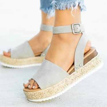 EGNMCR Wedge Sandals for Women , Woman Summer Fashion Sandals Open Toe Casual Platform Wedge Shoes Casual Shoes, of the Day
