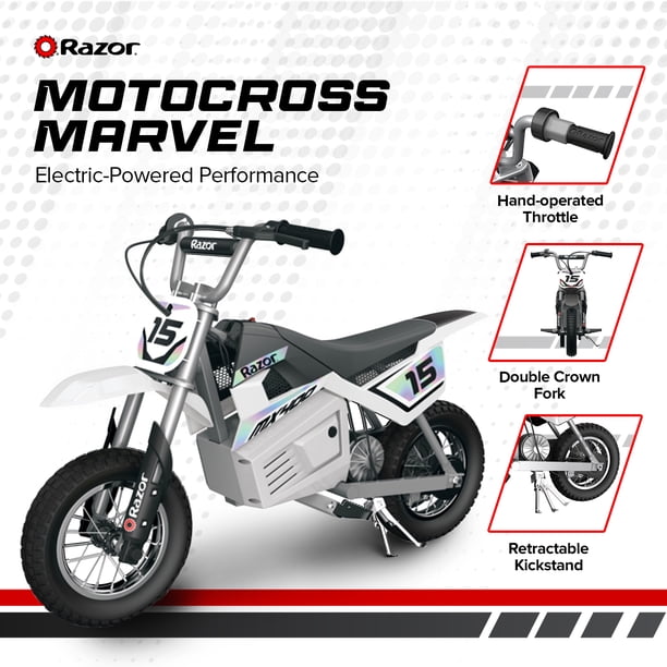 Razor MX400 Dirt Rocket Electric Bike, Age 8+, 14 Mph, 30-Min Run