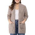 thumbnail image 1 of GRACE & GRANDEUR Women's Plus Size Long Sleeves Sweater Cardigan, 1 of 7