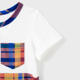 thumbnail image 4 of PatPat Family Matching Sets Preppy Style Plaid Panel Tee or Ruched Design Drawstring Side Bodycon Strap Dress, 4 of 5
