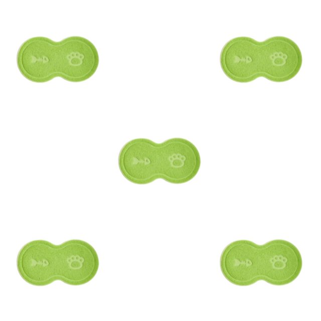VONKY Durable And Long-lasting Cat Rug Cute And Practical Pet Mat Variety Of Styles Green 5Set