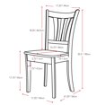 thumbnail image 3 of CorLiving Dillon 5-Piece Contemporary Extending Oval White Wooden Indoor Dining Set, 3 of 9