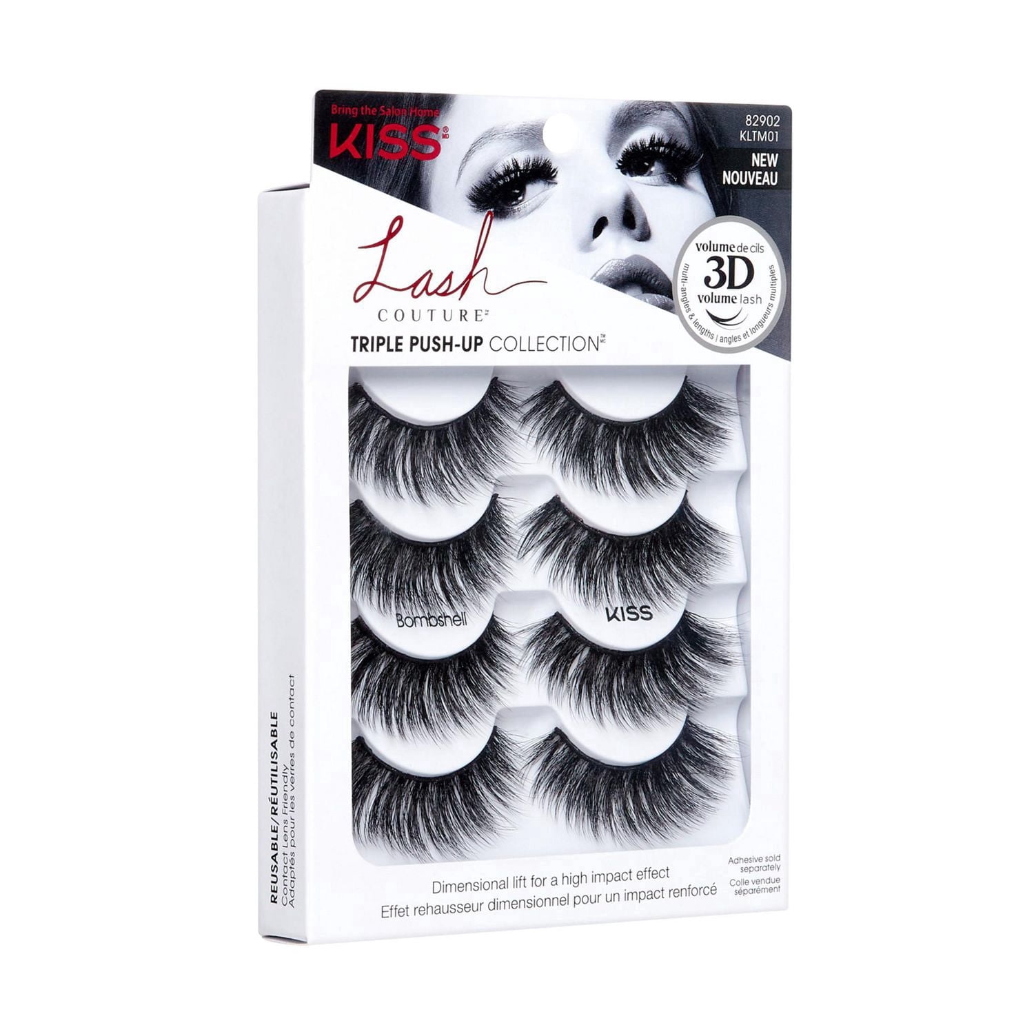 KISS Lash Couture Collection Triple Push-Up - Bombshell - 4 Paires