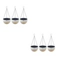 thumbnail image 1 of Wweixi 3pieces Stylish Planters For Hanging Pot Flower Plant Hanging Garden beige S 2Set, 1 of 6