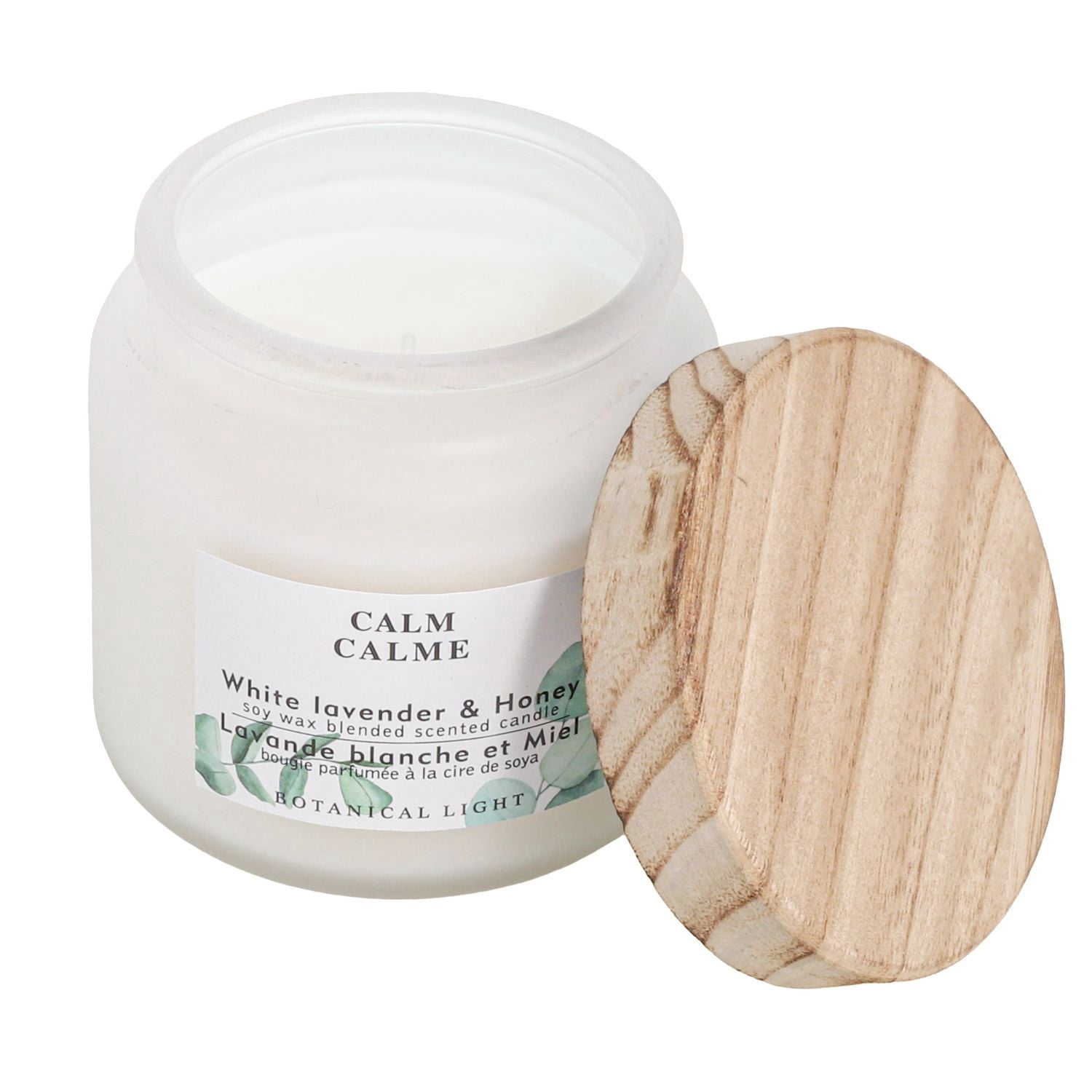 Botanical Light 16.4OZ Fresh cotton Soy Wax Blended Scented Candle,3 wick