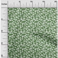 thumbnail image 2 of oneOone Cotton Silk Green Fabric Floral Craft Projects Decor Fabric Printed By The Yard 42 Inch Wide, 2 of 4