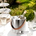 thumbnail image 4 of Birdeem Baril à Champagne Isolé à Double Couche en Acier Inoxydable 2 L, Seau à Bière, Sangle Portable, 4 of 4