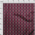 thumbnail image 2 of oneOone Silk Tabby Fabric Diamond & Swirl Ikat Print Fabric By Yard 42 Inch Wide, 2 of 4