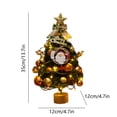 thumbnail image 3 of Dvkptbk Tabletop Christmas Tree with Light Christmas Party Decoration Mini Artificial Christmas Tree for Christmas Desktop Window Walkway Decoration Indoor Home Party Home Decor Christmas Decorations, 3 of 6