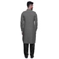 thumbnail image 3 of Atasi Kurta Pathani Classique à Col pour Garçons Chemise en Rayonne à Poche avant, 3 of 5