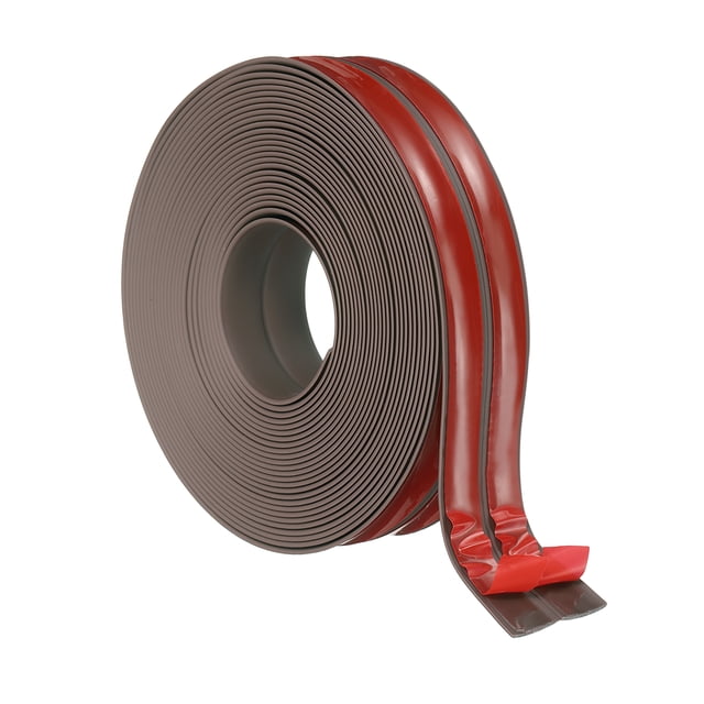 Uxcell Protector 2.4"x29.5 ft Self Adhesive Guard Brown for Wall Table Floor