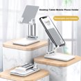 thumbnail image 3 of Desktop Tablet Mobile Phone Holder Stand Angle Height Adjustable Foldable, 3 of 6