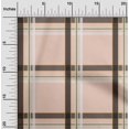 thumbnail image 1 of oneOone Cotton Flex Peach2 Fabric Madras Check Sewing Craft Projects Fabric Prints By Yard 40 Inch Wide, 1 of 1